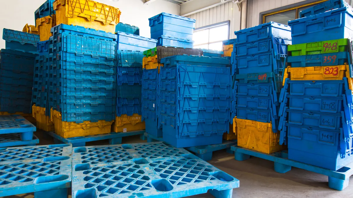 crates and pallets as returnable assets