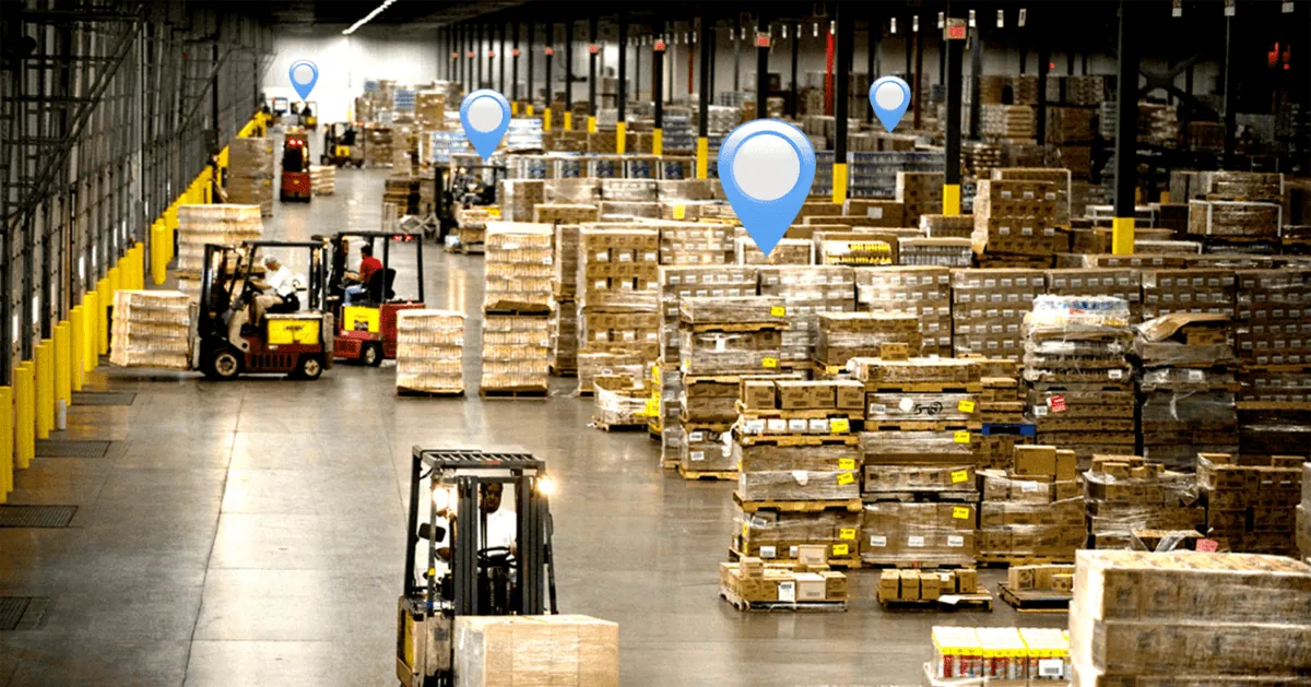 RFID returnable asset tracking in warehouse.