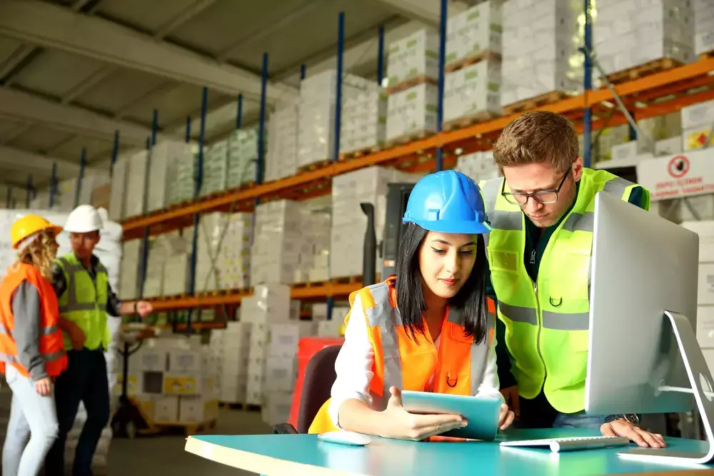 Returnable bins humming through a lean supply chain.